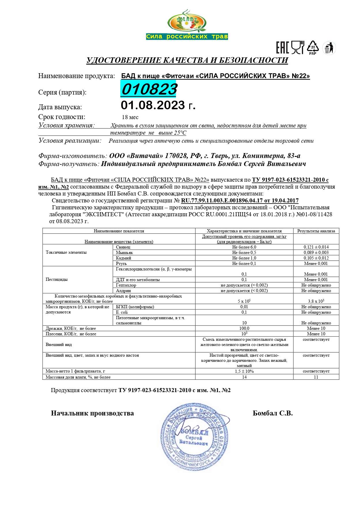 Паспорт №082023